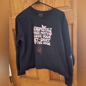 aeropostale graphic long sleeve tomboy cut size xl VTG